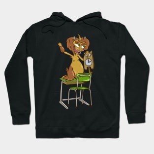 MAURY hormone monster with cat clock Hoodie